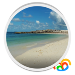 sandy beach live wallpaper android application logo